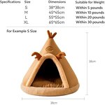 Self-Warming Pet Bed Factory - Plush Mongolian Yurt Tent Insulated Cat House