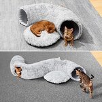 Cat Tunnel Manufacturer - Large Collapsible Plush Tube with Mat & Balls