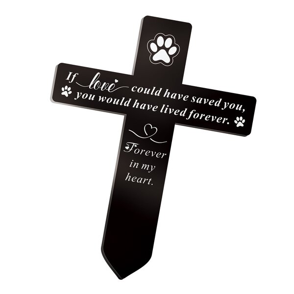 Pet Memorial Cross Supplier - Stake Plaques for Garden Grave Marker Gift
