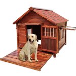 Dog Crate Supplier - Solid Wood Outdoor Rainproof Kennel Indoor Cage