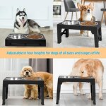 Elevated Dog Bowl Factory - Adjustable Height Stainless Steel Raised Feeder