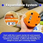 Dog Buttons Manufacturer - Talking Communication Starter Pack Clicker Trainer