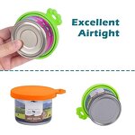 Silicone Pet Can Lid Supplier - 2 Packs BPA Free Dishwasher Safe Food Can Cover
