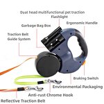Retractable Dog Leash Factory - Automatic One-to-two Double-headed Creative Design