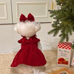 Christmas Pet Dress Manufacturer - Princess Dress Winter Teddy Small Dog Cat