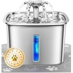 Stainless Steel Pet Fountain Factory - 95oz Automatic Water Dispenser with Filters