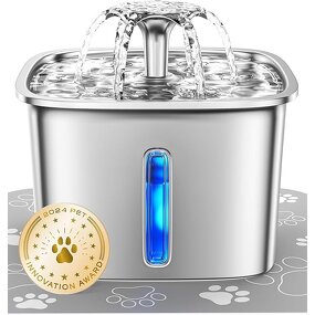 Stainless Steel Pet Fountain Factory - 95oz Automatic Water Dispenser with Filters