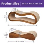 Cat Scratcher Manufacturer - 2 in 1 Cardboard Lounge Bed & Scratching Post