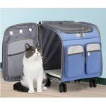 Pet Backpack Factory - Trolley Silent Universal Wheel Folding Cat Carrier
