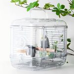 Bird Travel Carrier Factory - Iron Cage for Parrots Conures Cockatiels White