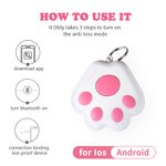 Wireless Pet Finder Manufacturer - Paw Shaped Bluetooth Key Chain Smart Alarm