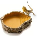 Reptile Dish Manufacturer - Resin Rock Feeder Bowl Water Food Dish Terrarium Decor