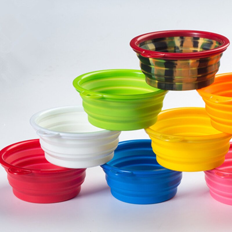 Folding Pet Bowl Supplier - Durable Outdoor Portable Dog Cat Food Water Bowl