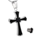 Memorial Urn Necklace Supplier - Sterling Silver Cross Cremation Jewelry Keepsake