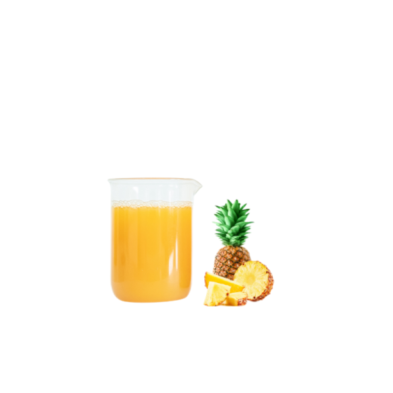 Aseptic Bag Steel Barrel 200kg Pure Natural Beverage Drink Raw Material Fruit Puree  Pineapple Fermented Juice