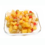 New Season Canned Cocktail Fruit Syrup Pulp Assorted Flavors-Peach Pear Grape Cherry Pineapple