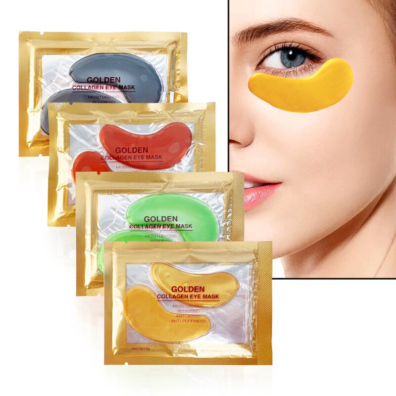 Golden Eye Mask Supplier - 2025 24K Seaweed Collagen Gel Pads Under Eye Mask Wholesale