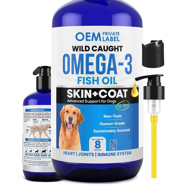 Omega 3 Fish Oil Manufacturer - OEM for Dogs Skin Coat Allergy