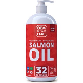 Salmon Oil Manufacturer - OEM for Dogs Cats Skin Coat Joint