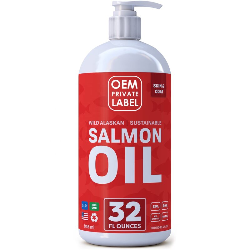 Salmon Oil Manufacturer - OEM for Dogs Cats Skin Coat Joint