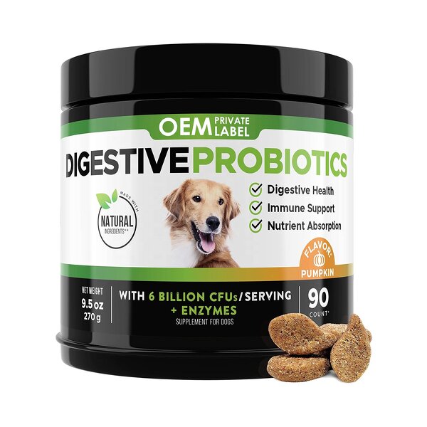 Dog Probiotics Chews Manufacturer - Private Label Digestive with Chondroitin