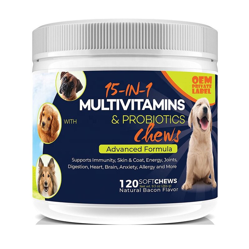 Multivitamin Dog Chews Manufacturer - OEM Advanced Formula 120 Chews
