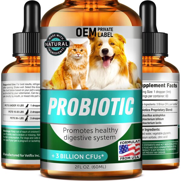 Probiotics for Pets Supplier - Digestive Enzymes Supplement for Dogs Cats