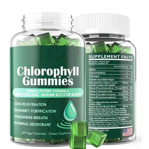 Chlorophyll Gummies Factory - Hot Sale OEM Daily Greens Chewable