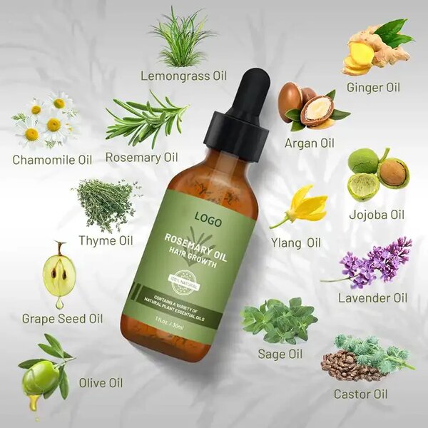 Rosemary Hair Oil Manufacturer - Private Label 100% Natural Formula Nourishing for Hair Loss