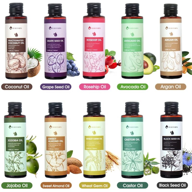 Carrier Oil Supplier - Wheat Germ Black Seed Castor Coconut Grapeseed Rosehip Sweet Almond