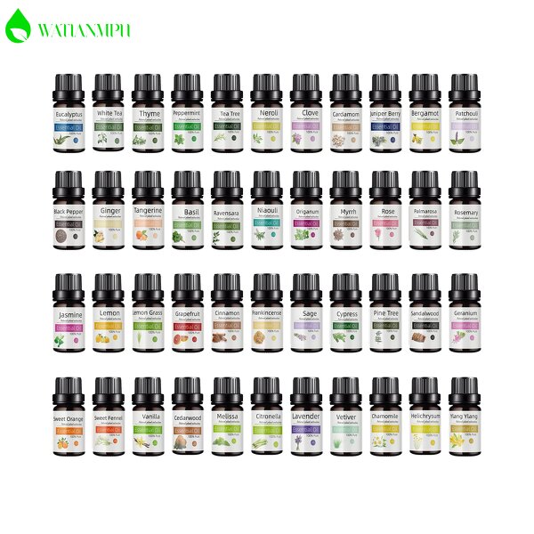 Essential Oil Supplier - Private Label 44 Flavors Pure Organic Aromatherapy