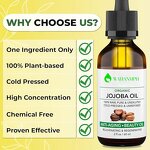 Golden Jojoba Oil Factory - Cold Pressed Therapeutic 100% Pure Natural Organic 120ml for Aromatherapy