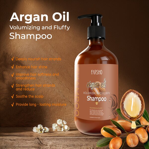 Argan Oil Shampoo Supplier - Volumizing for Thin Dry Weak Hair Daily