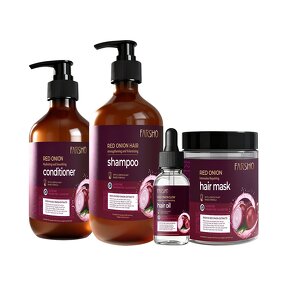 Red Onion Hair Set Manufacturer - Anti Hair Loss Shampoo Conditioner Oil