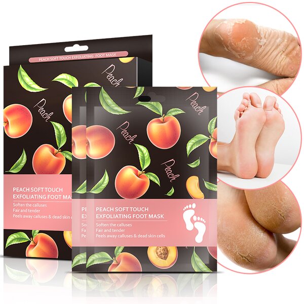 Foot Peel Mask Factory - Peach Natural Organic Custom Private Label