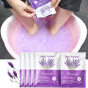 Foot Soak Jelly Supplier - Private Label Lavender Crystal Pedicure