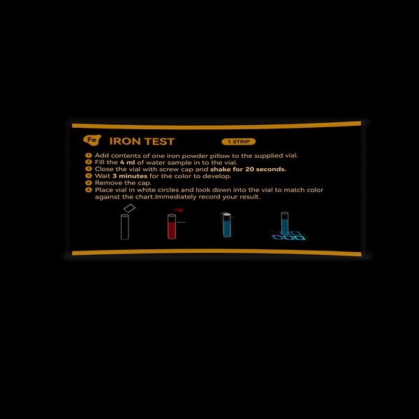 Iron Test Strips Supplier - for Industrial Water Heavy Metal