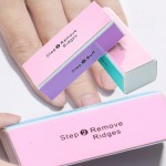 4 Color Stock Soft Sponge Step 4 Buff Four Way Buffer Cuboid Square Blocks  with 4 Sides Polish & Shine