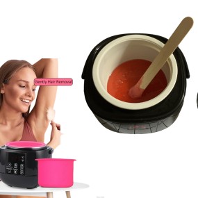 500CC Professional Salon Grade Wax Warmer - Digital Temperature Control Hair Removal Wax Heater with Silicone Bowl Fast Melting