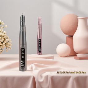 便携式可充电指甲油研磨机0- 35000 RPM长电池寿命指甲钻