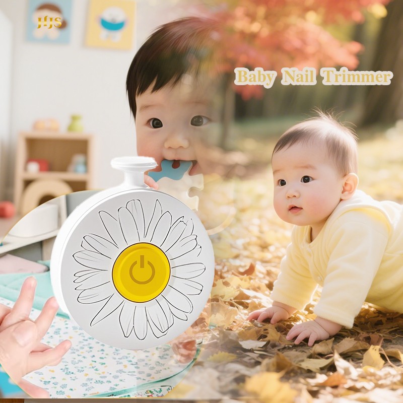 2025 Electric  Baby Nail Trimmer Turquoise Born 0-6 Ages Safe Nail Clipper with 6 Grinding Heads