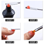 Multifunctional Dual-Purpose Manicure & Phototherapy Pen with Steel Pusher Glue Press Flower Stick and Nail Art Brush