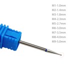 Professional Stainless Steel Diamond Nail Drill Bits Manicure Accessories Different Size Cuticle Drilling Bits