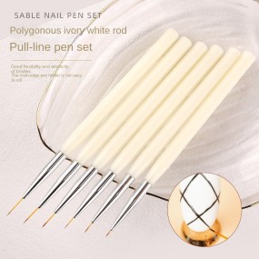 A Special Set of 6 Nail Art Drawstring Pens, Bjd Facial Recognition Pens, and Nail Art Drawstring Pens