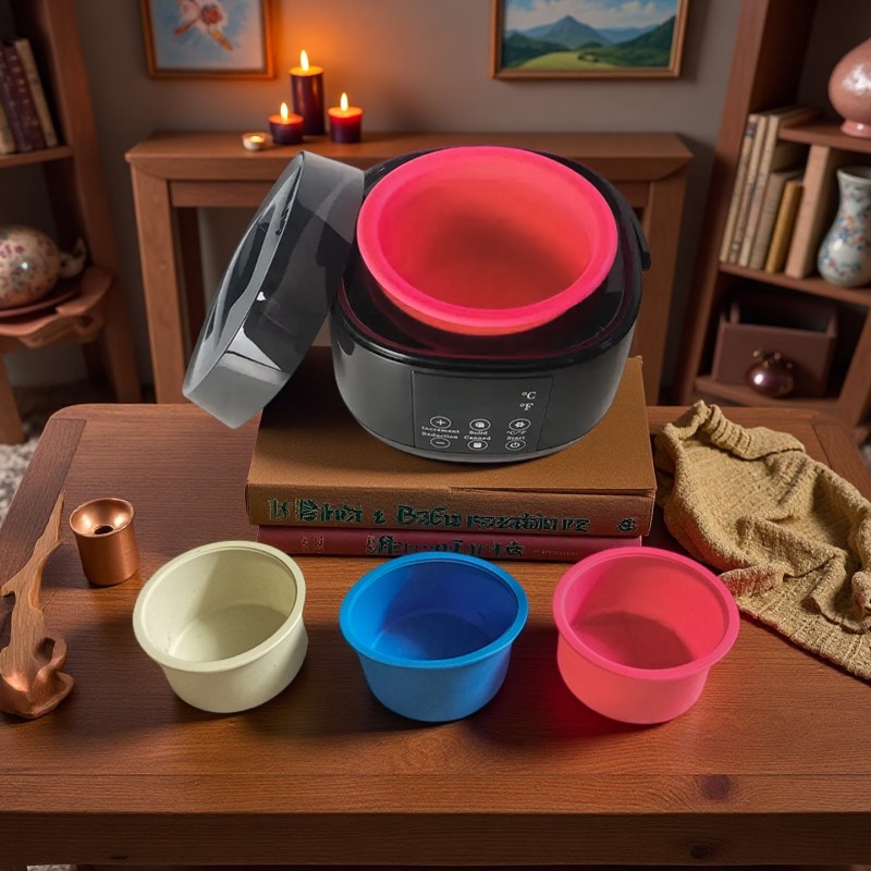 Easy-to-Clean Electric Hair Removal Wax Warmer Salon Use Body Wax Heater with Silicon Bowl Digital Display Wax Melting Machine