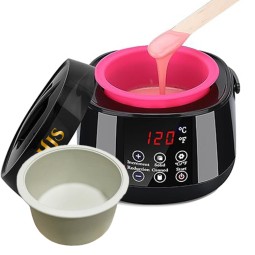 Easy-to-Clean Electric Hair Removal Wax Warmer Salon Use Body Wax Heater with Silicon Bowl Digital Display Wax Melting Machine