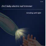 新生儿安全0-6婴儿指甲修剪器与Led灯2合1婴儿电动指甲修剪器符合人体工程学设计指甲修剪器