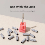 Mini Grinding Ring Small Shaft Grinding Tool for Removing Nail Polish Gel and Polishing Nail Art Tools Grinding Wheel Heads