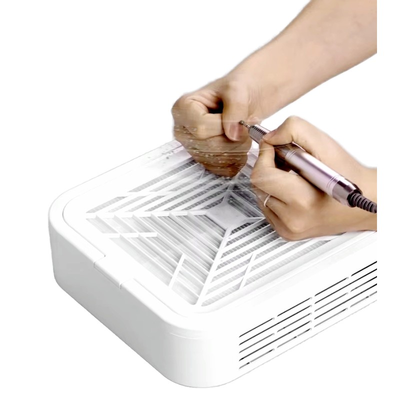 Professional 120 W Nail Dust Collector for Nail Salons Low Noise Manicure Dust Collector Portable Vacuum Cleaner Machine