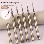 A Set of 5-piece Ultra-thin Metal Rod Nail Art Line Drawing Pens, Japanese-style Colored Painting Line Drawing Pens